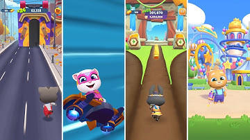 Talking Tom Gold Run,Talking Tom Hero Dash,Talking Tom Time Rush,Tom Blast Park (Android/iOS)