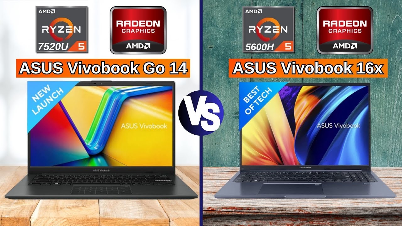 ASUS Vivobook Go 14 E1404FA-NK522WS VS ASUS Vivobook 16X M1603QA ...