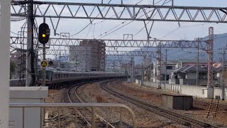 JR神戸線　住吉駅　下り新快速通過シーン