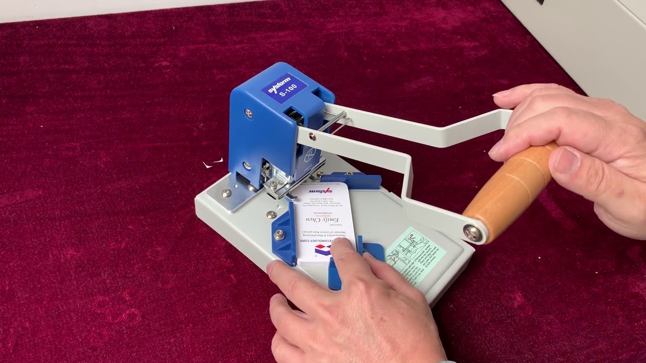 Sysform S100 Manual Corner Cutter Operation YouTube