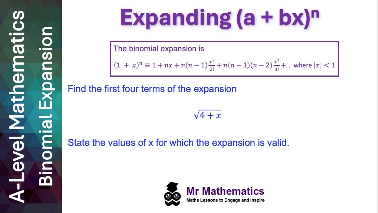 Binomial Expansion (a + bx)^n Mr Mathematics - YouTube