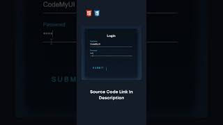 Login Form Using HTML And CSS #css #html #tutorials