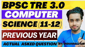 "BPSC TRE 3.0 Computer Science Paper Solution 2024 | Answer Key & Exam Analysis | Set A, B, C, D"