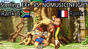 Street Fighter Alpha 3: (ZA) Sterling_EX+ vs (FR) NOMUSICINFIGHT
