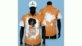 San Francisco Giants Aloha Shirt Splatter Portrait Graphic