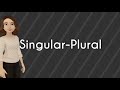 Singular-Plural | Learn singular plural for kids | Singular Plural animation for kids