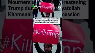 Iranian mourners threaten Trump during Khamenei funeral