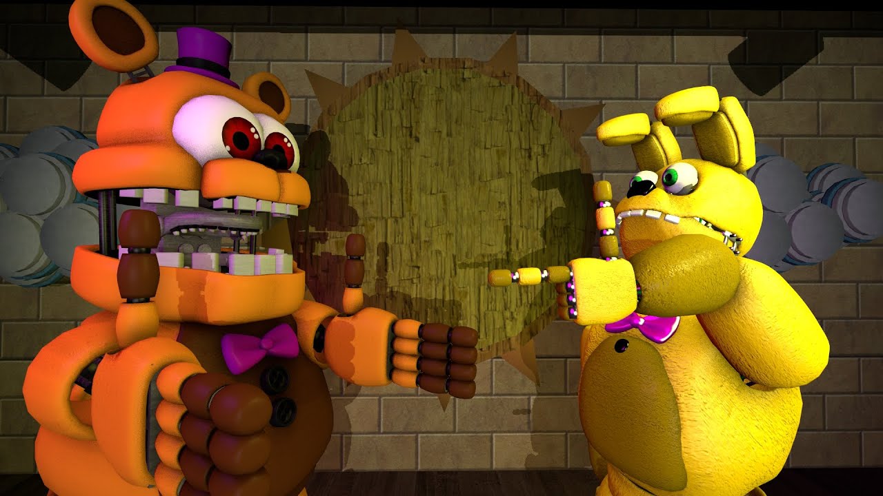 [fnaf sfm] one random night at fredbear's - YouTube