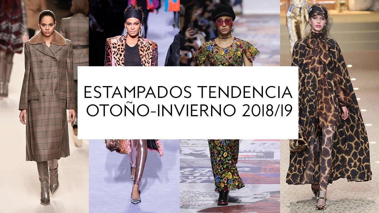 Estampados de moda otoño-invierno 2018/19 -