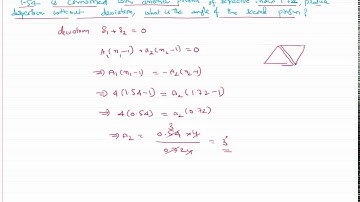 Determination of Angle of Prism when Deviation without Dispersion Ray Optics Problem