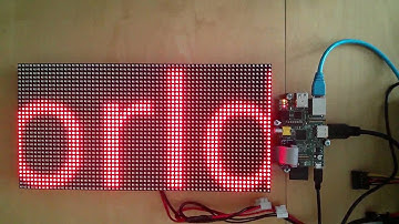 64x32 RGB LED Matrix - Raspberry Pi demos