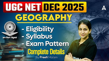 UGC NET Geography Syllabus Eligibility & Exam Pattern Complete Details By Preeti Ma