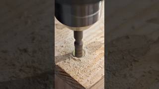 DIY Counter Sink Using Wood Screw Head #howto #shorts #carpenter #woodworking #tips