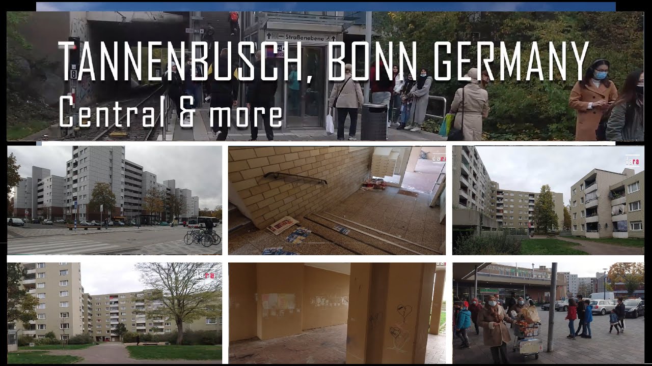 ⁣Ghetto in Germany | Tannenbusch Hood - Bonn City [4K, 8K] Walking Tour: shops, struggling, thug life