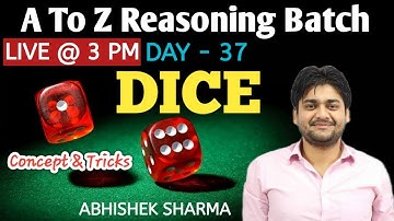 Dice || Part - 1 || Reasoning Tricks || Reasoning by Abhishek Sharma
