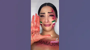 Sad Pretty Makeup Iran Mahsaamini Opiran Tiktok 