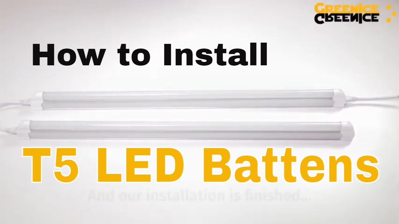 How to Install T5 LED Battens in series 