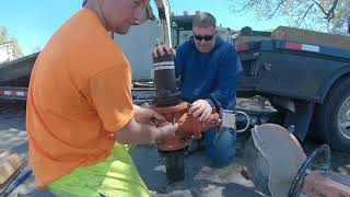 Water main valve replacement.