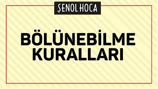 Tyt - Bölünebi̇lme Kurallari - Şenol Hoca