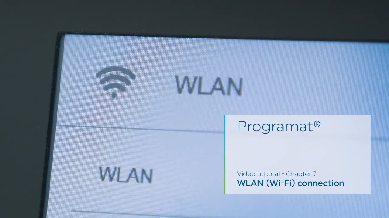 Programat - Chapter 7: WLAN (Wi-Fi) connection | EN | Ivoclar