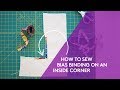 How to sew bias binding on an inside corner with Workroom Social