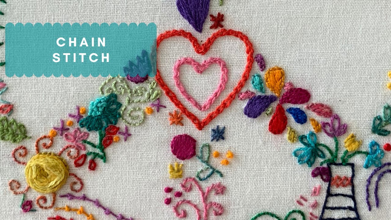 How to embroider the Chain Stitch