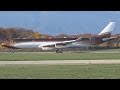 [FullHD] Bourkhan Airbus A340-300X landing & takeoff at Geneva/GVA/LSGG