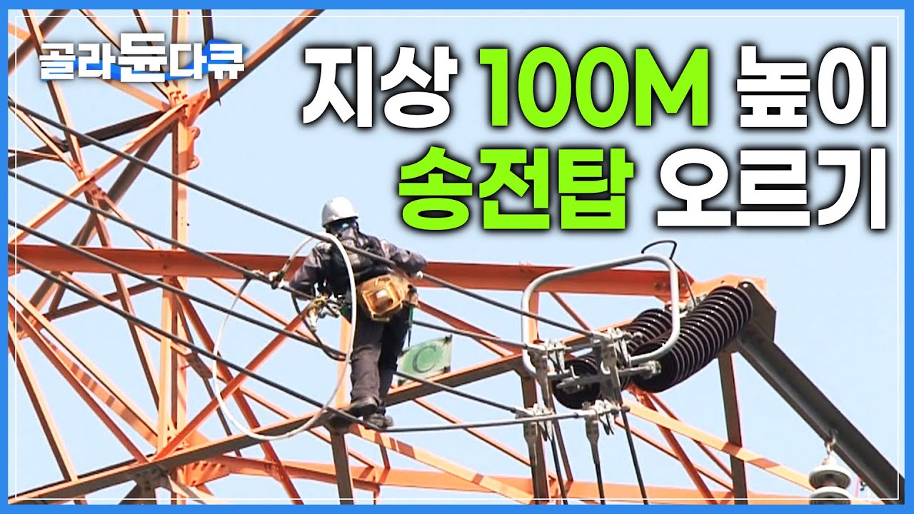 [시청자가 뽑은 극한직업 1위]  방심은 금물! 맨손으로 송전탑 정상까지 오르는데만 15분|그들이 있기에 우리에게 ‘빛’이 들어온다 | 송전탑 전기원 | 극한직업 | #골라듄다큐