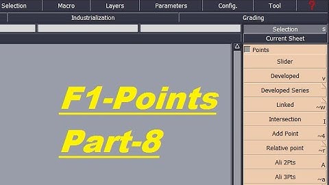 #Lectra_V8r1 #Full_Basic_to_Advanced_Course_part_08 #F1_Point