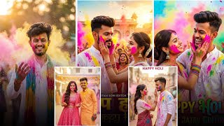 Holi Photo Editing 2026 | Google Gemini Holi Photo Editing | Happy Holi Ai Photo Editing #gorav_soni screenshot 5