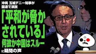 沖縄 玉城デニー知事が国連で演説「平和脅かされている」何故か中国はスルーが話題