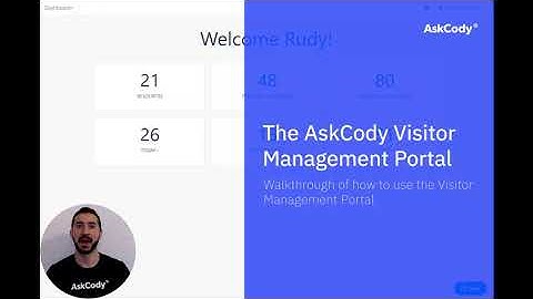 How to use the AskCody Visitor Management Portal