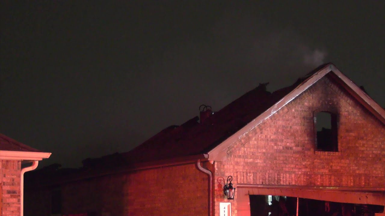 House Catches Fire After Being Struck by Lightning | Harris County, TX ...