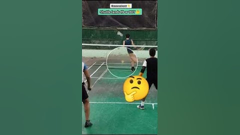 Shuttle lands IN or OUT 🤔| Do comment now|#badmintonsquadindia #shorts #ytshorts