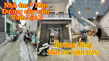 Nhà 4m * 10m đường cây cám ấp 2 Vĩnh Lộc B , đẹp xuất sắc hướng đông khu dân cư hiện hữu