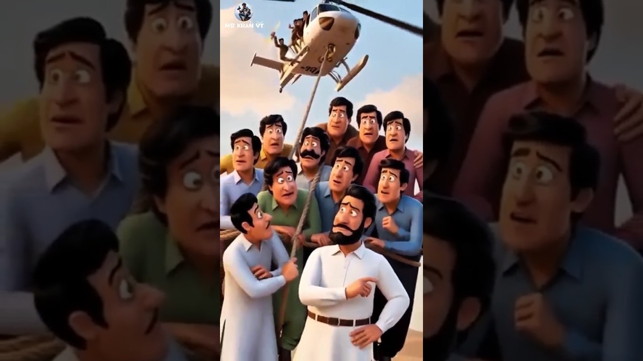 Pathan vs Baloch Funny Helicopter Story 😂 | Pashto Comedy 