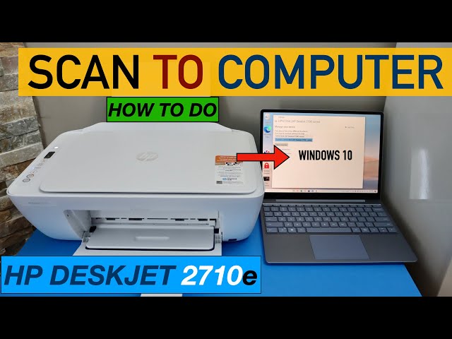 HP DeskJet 2710e Scan To computer. 