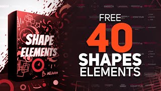 Celebrity 40 shape elements _ Free Download and Use Profile