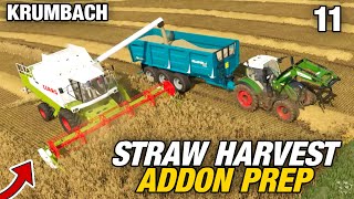 Building The Pallet Hall Straw Harvest Addon Krumbach Farming Simulator 22 - Episode 11