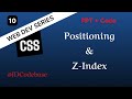 CSS Positioning &amp; Z-Index Explained – Absolute, Relative, Fixed, Sticky | Web Dev Series |JDCodebase