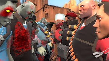 Red Team Bots VS Zombie Army in Dustbowl