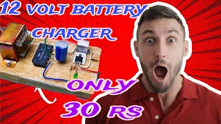 How to make 12 volt battery charger / at hone / super fast charger experiment flyhacker