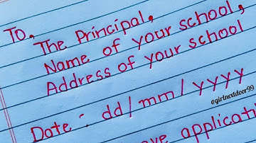 LEAVE APPLICATION ✍🏻to the principal for HAND FRACTURE ✋#girlnextdoor99
