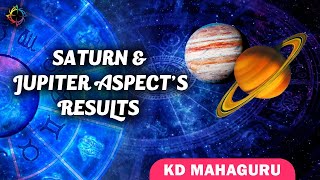 गुरु और शनि की दृष्टि कौन कौन से घरो पर पड़ती है जानिए KD MahaGuru से | Saturn Jupiter Aspects