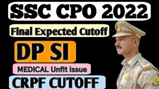 SSC CPO 2022 Final Expected cutoff || Hemant Sir ne bataya Medical