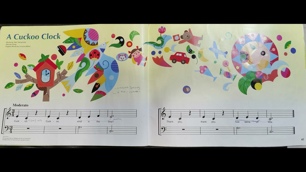 Yamaha (JMC) Junior Music Course Primary 1 CD A Cuckoo Clock YouTube