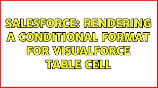 Salesforce: Rendering a Conditional Format for VisualForce Table Cell