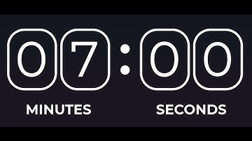 7 Minutes Timer Count Down Alarm Clock | 420 Seconds