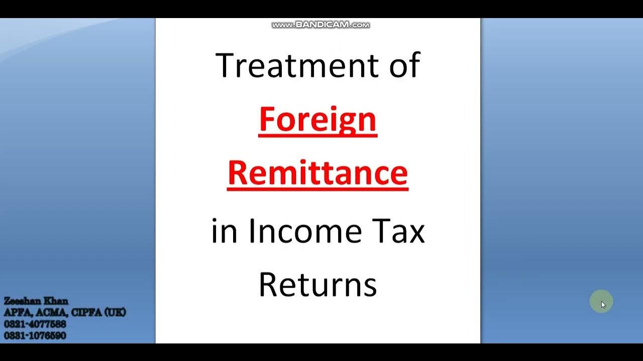 Treatment Of Foreign Remittance In Income Tax Return Foreign treatment-of-foreign-remittance-in-income-tax-return-foreign