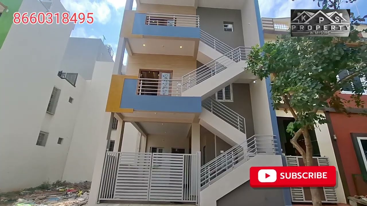 20×30 approved 2+3 BHK new 3floor House for sale vijayanagra 4th satge mysore (8660318495)) 98 lack 